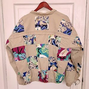 Dreamy Vintage Patchwork Monstera Plant Jacket 🌱